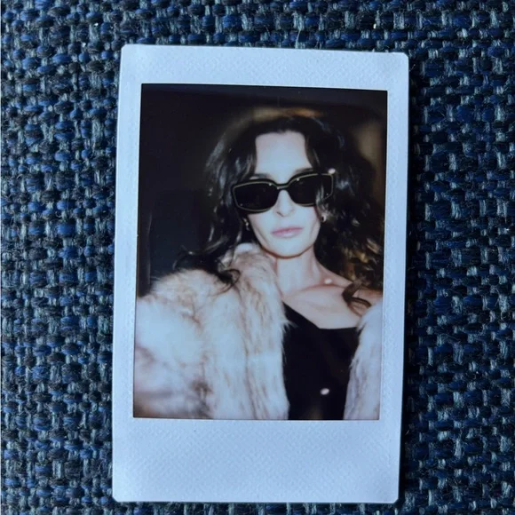 Maeve Anthropologie Curved Rectangular Colorblock Polarized Sunglasses - Picture 3 of 3